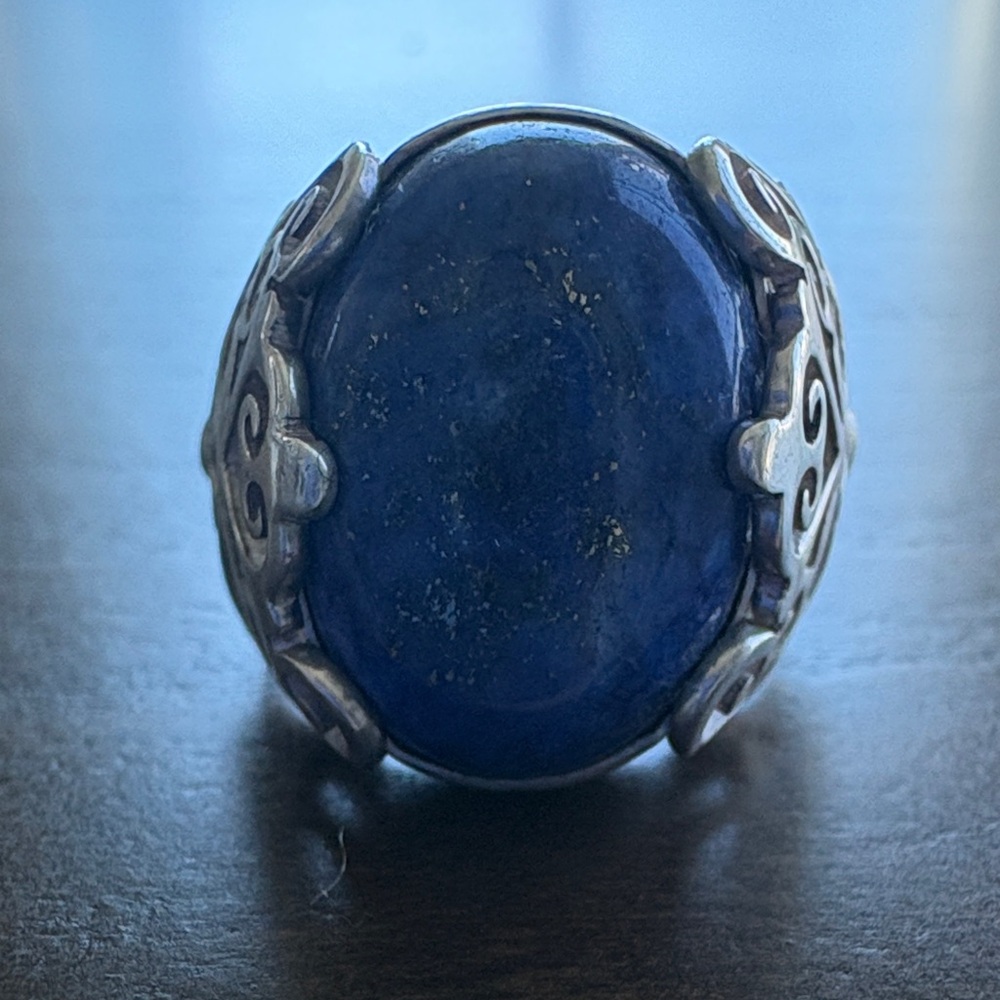 Lapis Lazuli on Sterling Silver Ring